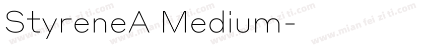 StyreneA Medium字体转换